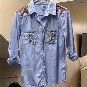 ASOS stitched button down